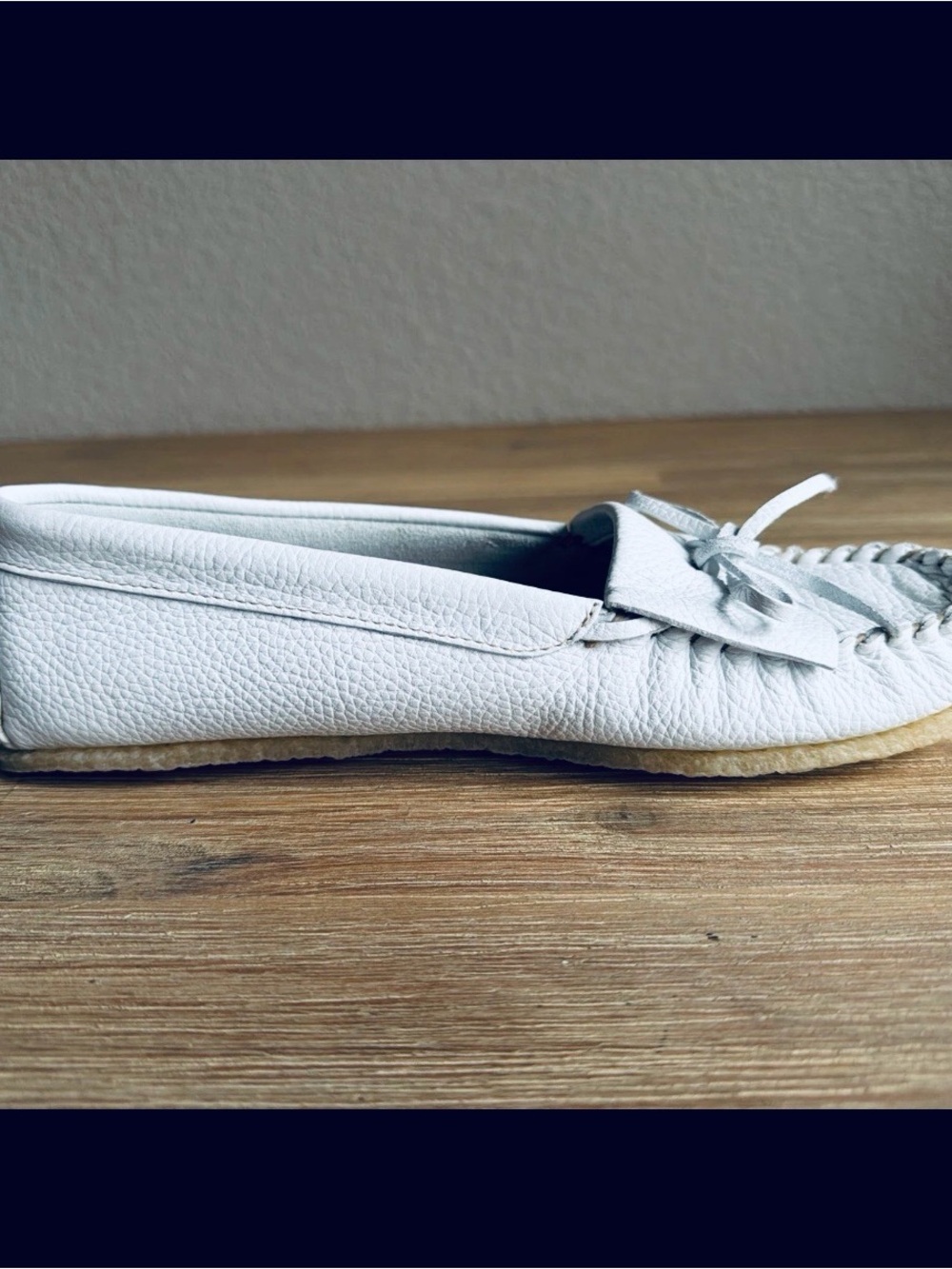 J Crew Soft Unlined Leather Loafer Moccasins Loafers Ivory White Women’s Size 9 - Picture 3 of 11